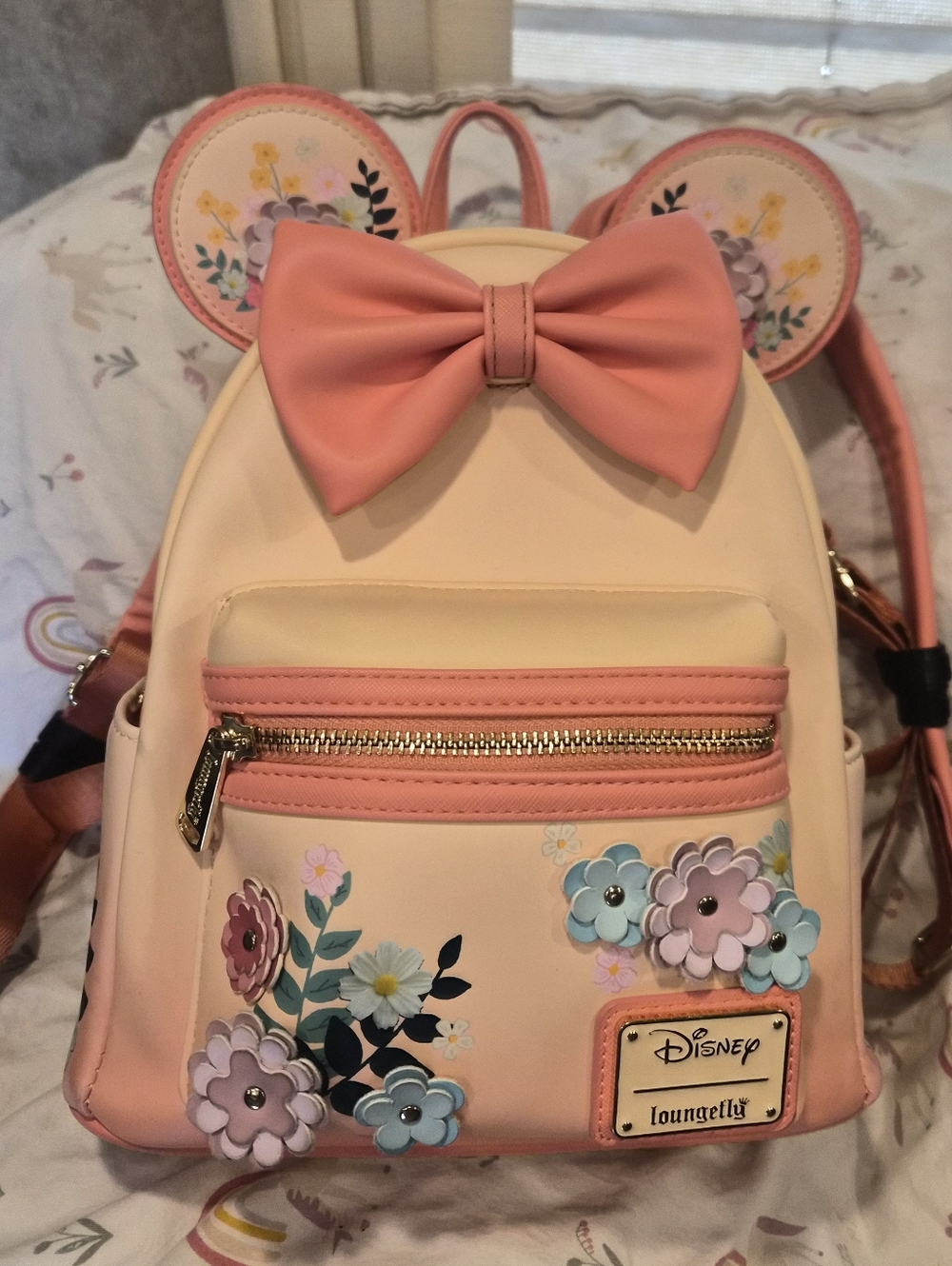 Loungefly Disney Minnie Mouse Floral Ears Mini Backpack- BoxLunch Exclusive